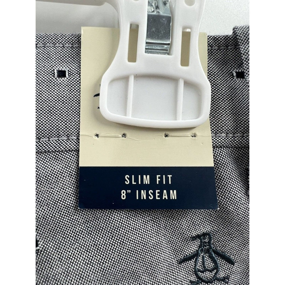 Penguin Men’s Slim Fit 8” Inseam Shorts Vintage Indigo Size 30 NWT​ - Picture 6 of 9